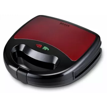 Brock SSM 6004 RD 4-in-1 sumuštinių/riešutų vaflių keptuvė ir grilis 750 W, raudona