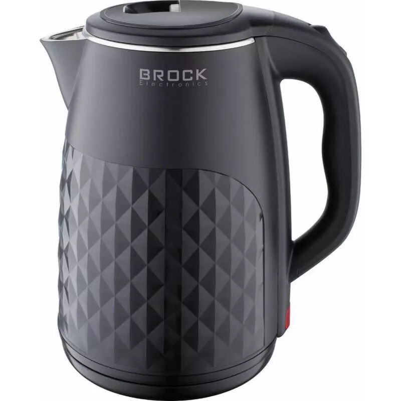 Brock WK 0618 BK elektrinis virdulys su dvigubomis sienelėmis 1,8L 1500W, juodas