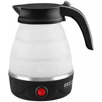 Brock WK 0904 BK sulankstomas kelioninis virdulys 0,5L 500W, juodas/baltas