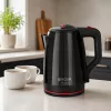 Brock WK 5518 BK elektrinis virdulys 2,0L 1500W juodas su 360° belaidžiu pagrindu