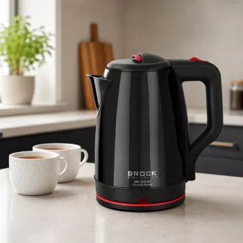 Brock WK 5518 BK elektrinis virdulys 2,0L 1500W juodas su 360° belaidžiu pagrindu