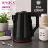 Brock WK 5518 BK elektrinis virdulys 2,0L 1500W juodas su 360° belaidžiu pagrindu