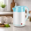 Brock WK 5521 WH Elektrinis virdulys 1,8L 1500W Baltas/Mėlynas su 360° pagrindu