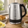 Brock WK 9903 SS elektrinis virdulys 1,7L 2200W juodas/nerūdijančio plieno su 360° pagrindu