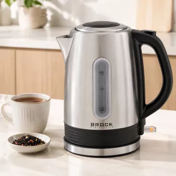 Brock WK 9903 SS elektrinis virdulys 1,7L 2200W juodas/nerūdijančio plieno su 360° pagrindu