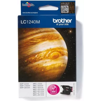 Brother LC-1240M originalus purpurinis rašalo kasetė – 600 puslapių, rašalinis, LC-1240 serija BROLC1240M