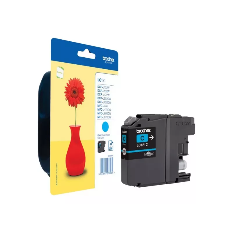 Brother LC121C Cyan Original Ink Cartridge