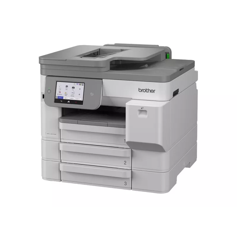 Brother MFC-J5117DW A3 spalvotas rašalinis daugiafunkcis spausdintuvas su spausdinimo, kopijavimo, skenavimo, faksu, dvipusiu spausdinimu, Wi-Fi, Ethernet, USB, 250 lapų padėklu, 50 lapų ADF, jutikliniu ekranu, baltas