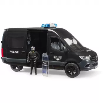 BRUDER bworld MB Sprinter Police Special Forces Van 1:16 with Light & Sound