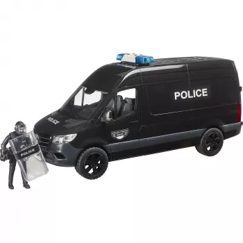 BRUDER bworld MB Sprinter Police Special Forces Van 1:16 with Light & Sound