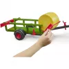 BRUDER Round Bale Collector su 3 apvaliais šieno rulonais