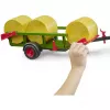 BRUDER Round Bale Collector su 3 apvaliais šieno rulonais