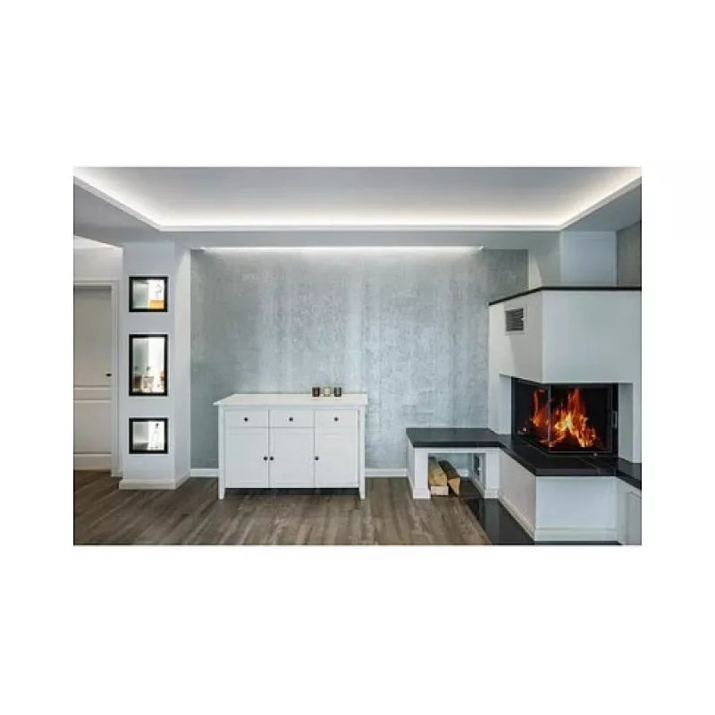 Brumberg 15891260 AB profilio rinkinys QUALITYFLEX Aliuminis - 2 m paviršiaus montavimo LED profilis su opaliniu difuzoriumi
