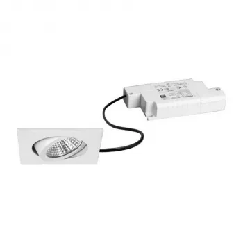 Brumberg 39365073 LED įleidžiamo šviestuvo rinkinys BB05 kvadratinis baltas 3000K 6W 230V fazinis reguliavimas su pasukimu