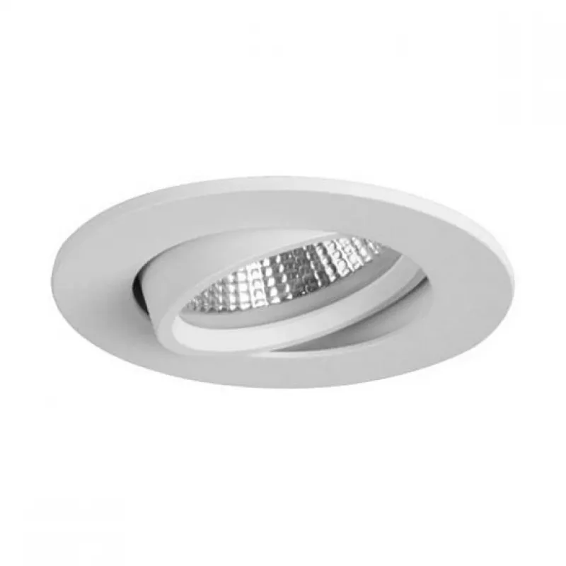 BRUMBERG INDIWO LED Įleidžiamasis Prožektorius Apvalus Baltas 6W 3000K 350mA Sukiojamas