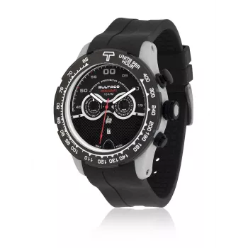 BULTACO MAN H1PA48C-SB2 48mm Quartz Analog Watch Black Silicone