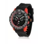 BULTACO MAN H1PO48C-SB2 48mm Quartz Analog Watch Black Dial Leather Strap