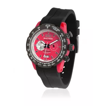 BULTACO MAN H1PR43C-CR1 43mm Vyriškas Kvarcinis Chronografinis Laikrodis Juodas Ciferblatas Odinis Dirželis