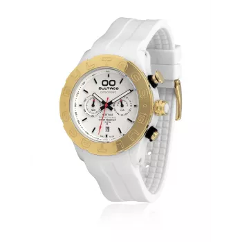 BULTACO MAN H1PW43C-CW2 43mm Quartz Analog Watch Black Dial Leather Strap