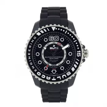 BULTACO WATCH MAN BLPB45A-CB1 (45mm) Quartz Analog Stainless Steel Silicone Black