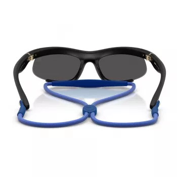 Burberry BE4462-345287 Moteriški akiniai nuo saulės Geometriniai permatomi pilki acetatiniai rėmeliai tamsiai pilki lęšiai 64/20/125 mm