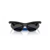 Burberry BE4462-345287 Moteriški akiniai nuo saulės Geometriniai permatomi pilki acetatiniai rėmeliai tamsiai pilki lęšiai 64/20/125 mm