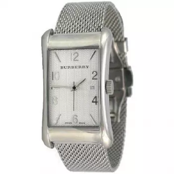 Burberry BU3005 Moteriškas Šveicariškas Kvarcinis Laikrodis 26mm Sidabrinis Nerūdijantis Plienas