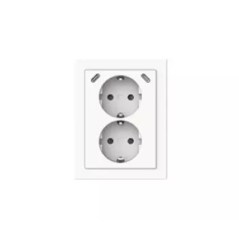 BUSCH-JAEGER 2TKA00006023 Safety+ USB-C dvigubas lizdas, Alpinweiß