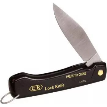 C.K Tools C9035L elektriko sulankstomas peilis su smaigaliu, 110 mm uždaros būklės