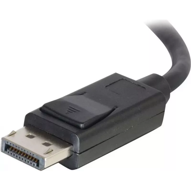 C2G 5,0 m DisplayPort kabelis su fiksatoriais, vyriškas-vyriškas, juodas 84403
