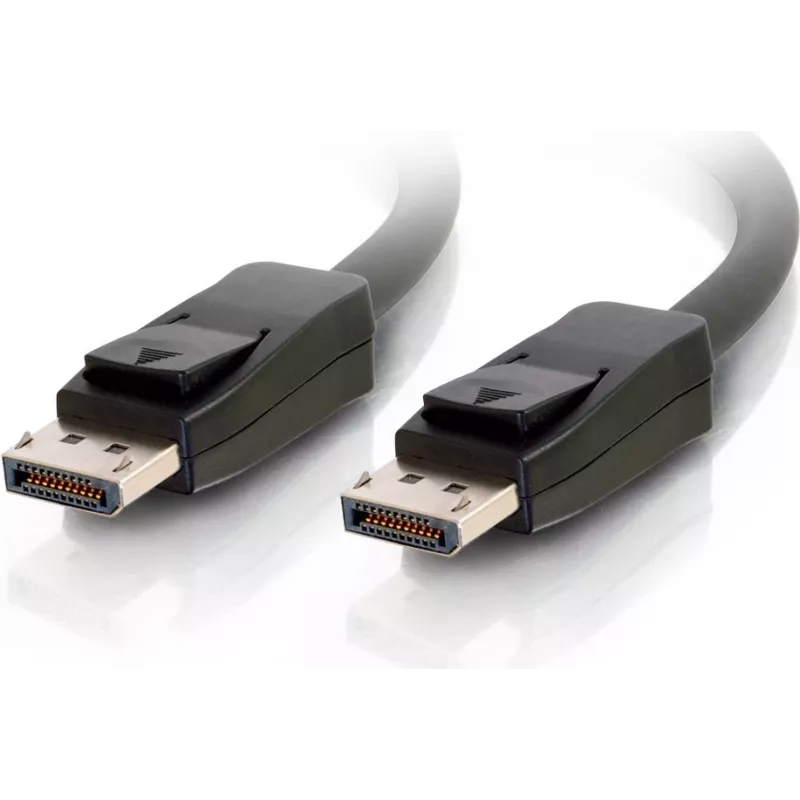 C2G 5,0 m DisplayPort kabelis su fiksatoriais, vyriškas-vyriškas, juodas 84403