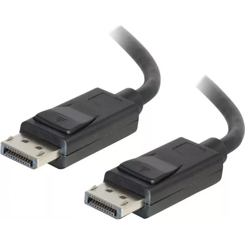 C2G 5,0 m DisplayPort kabelis su fiksatoriais, vyriškas-vyriškas, juodas 84403