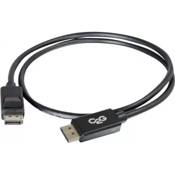 C2G 5,0 m DisplayPort kabelis su fiksatoriais, vyriškas-vyriškas, juodas 84403
