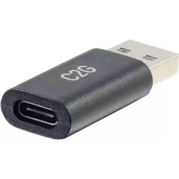C2G USB C į USB adapteris - SuperSpeed USB adapteris - 5Gbps - USB-C lizdas į USB-A kištuką - USB 3.0 - Lietas - Juodas