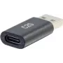 C2G USB C į USB adapteris - SuperSpeed USB adapteris - 5Gbps - USB-C lizdas į USB-A kištuką - USB 3.0 - Lietas - Juodas
