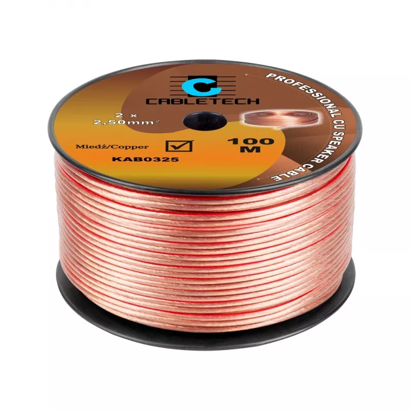 CABLETECH 2.5mm garsiakalbio kabelis