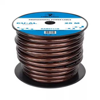CABLETECH 2 AWG 12mm OD Vario dengtas aliuminio automobilinis maitinimo kabelis - raudonas