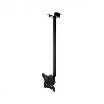 CABLETECH LCD lubų laikiklis juodas, skirtas 32-70 colių ekranams, 50 kg, VESA iki 600x400, reguliuojamas aukštis