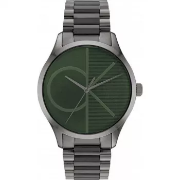 Calvin Klein Man 25200164 40mm Quartz Watch Stainless Steel Mesh Black Dial