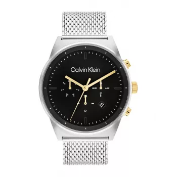 CALVIN KLEIN Vyriškas miesto kolekcijos laikrodis 25200296 44mm Nerūdijantis plienas Šveicariškas kvarcas