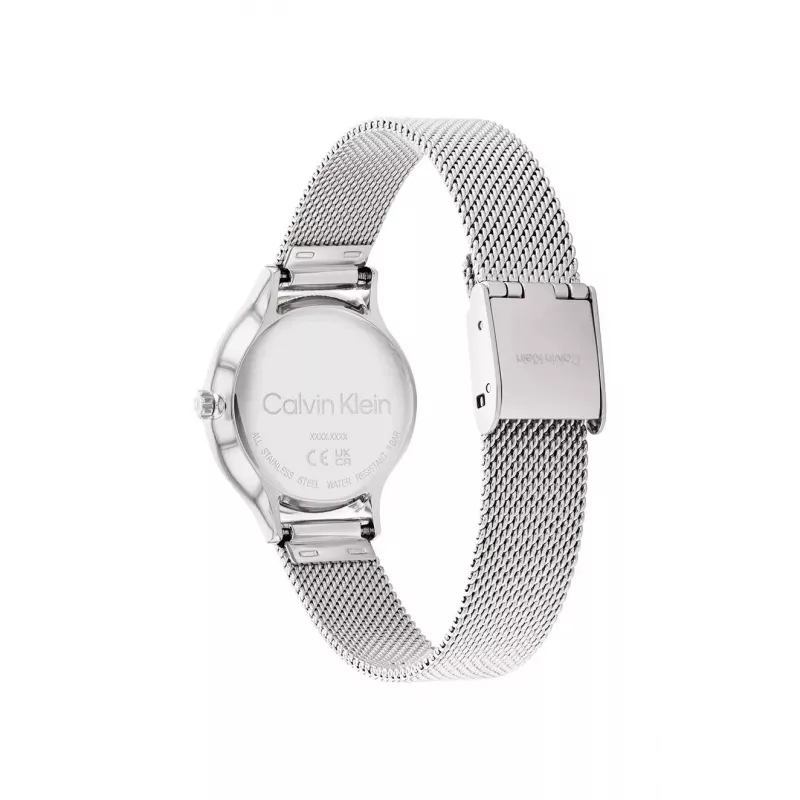 CALVIN KLEIN Women's Watch 25200058 28mm Silver Stainless Steel Mesh