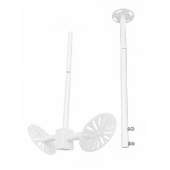 Camsafe CS20-KSO2 Universalus sieninis/lubinis laikiklis CCTV kameroms, baltas, aliuminis, 3 kg keliamoji galia