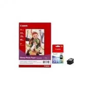 Canon CL-511 ChromaLife rašalo ir GP-501 blizgaus fotopopieriaus rinkinys (100 lapų, 10x15 cm, 170 g/m²) 2972B008