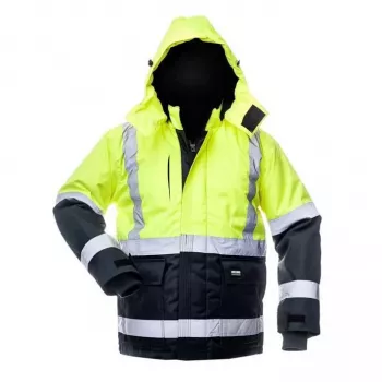 Canvas Hi-Vis Jacket WJ-8946 Yellow/Blue XL
