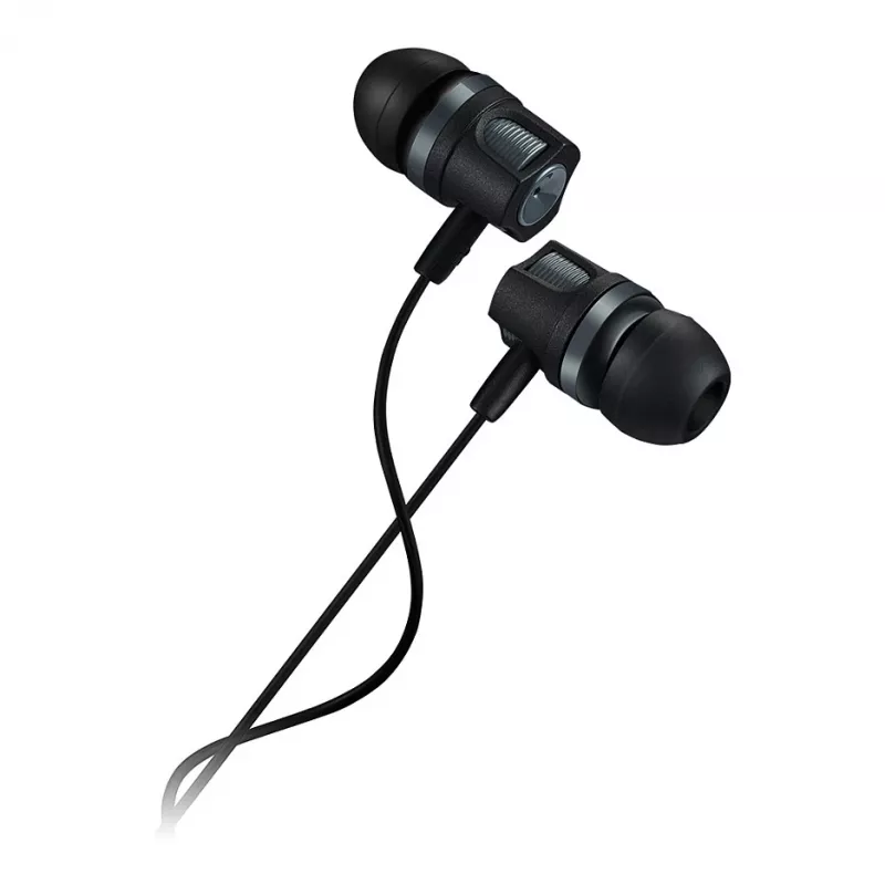 CANYON EP-3 Ausinės su mikrofonu, 1,2 m plokščias laidas, tamsiai pilka