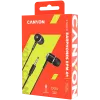 CANYON EPM-01 Ausinės su mikrofonu, 1,2 m laidas, juodos