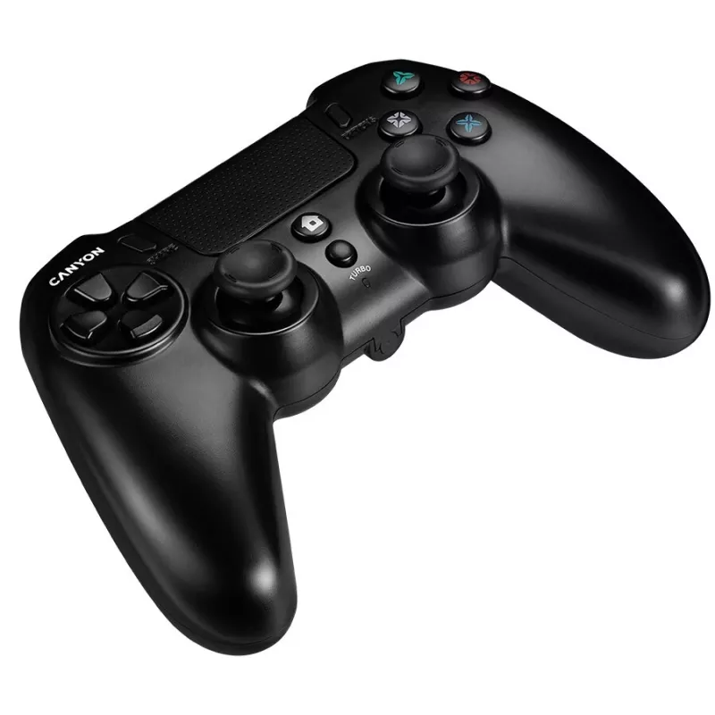 Canyon Gaming Wireless Gamepad GP-W5 su jutikliniu kilimėliu, skirtas PS4, juodas