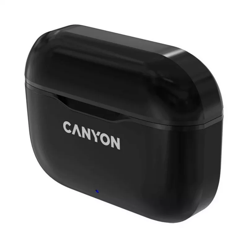 Canyon TWS-3 True Wireless Bluetooth ausinės su įkrovimo dėklu, juodos