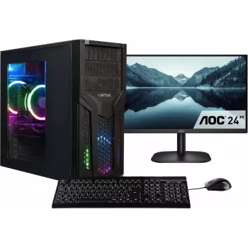 CAPTIVA PC Power Starter R80-019 TFT rinkinys (Ryzen 7 5700G/SSD 1TB/16GB/DVD-RW/MSI/WLAN/Windows 11 Home 64-bit)