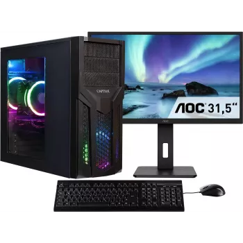 CAPTIVA Power Starter R80-034 TFT rinkinys, AMD Ryzen 5, 32GB DDR4, 1TB SSD, Windows 11 Home, 24 inch monitorius, klaviatūra ir pelė